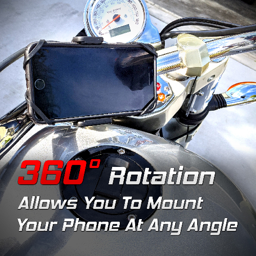 Bike Phone Mount Universal Adjustable Handlebar Cradle for Road Motorcycle & Mountain Bicycle for iPhone Samsung