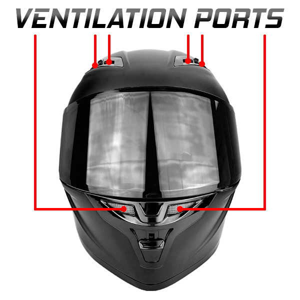 Full Face Motorcycle Helmet With Flip Up Tinted Visor Matte Black DOT Approved