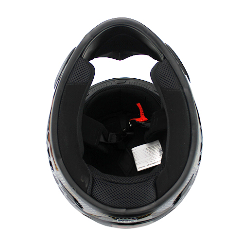 DOT Full Face Motorcycle Helmet With Removable Liner Components Gloss Black 3