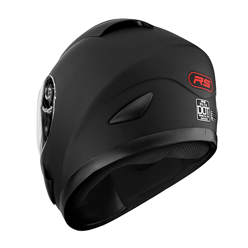 Full Face Motorcycle Helmet With Anti-Fog Flip Up Visor Matte Black DOT Approved 2