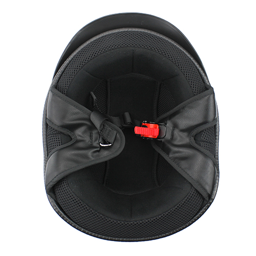 Beanie Cruiser DOT Motorcycle Half Helmet with Visor Matte Black
