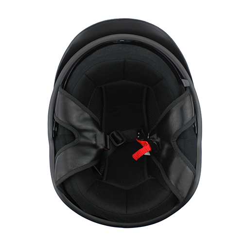 Skull Cap Chopper Half Motorcycle Helmet Matte Black with Flip Up Visor DOT Approved