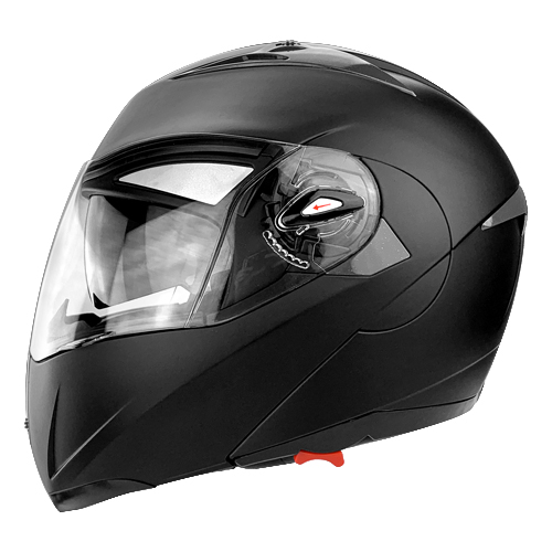 Full Face Modular Motorcycle Helmet With Dual Visor DOT Approved Matte Black