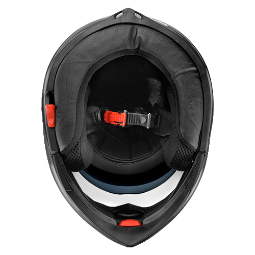 Full Face Modular Motorcycle Helmet With Dual Visor DOT Approved Matte Black