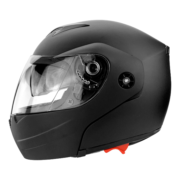 Full Face Modular Motorcycle Helmet With Dual Visor DOT Approved Matte Black