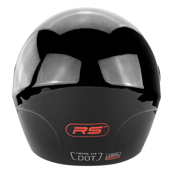 Gloss Black Open Face Motorcycle Helmet with Flip Up Face Shield DOT Approved 6