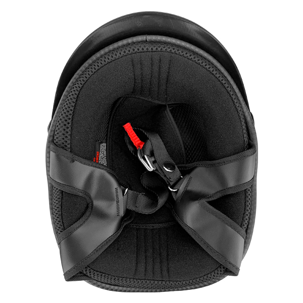 Low Profile Stylish Half Motorcycle Helmet Matte Black With Flames