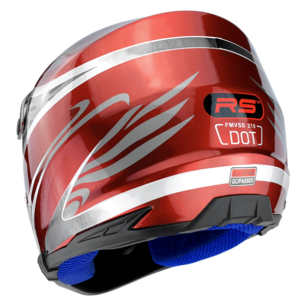 Gloss Red Motocross Dirt Bike Helmet DOT Approved