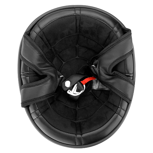 Skull Cap Motorcycle Half Helmet Matte Black 3